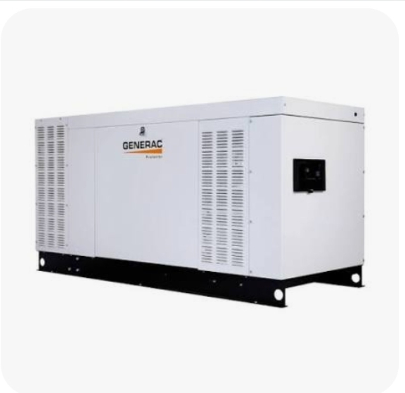 Unwrapped Generac liquid-cooled standby generator